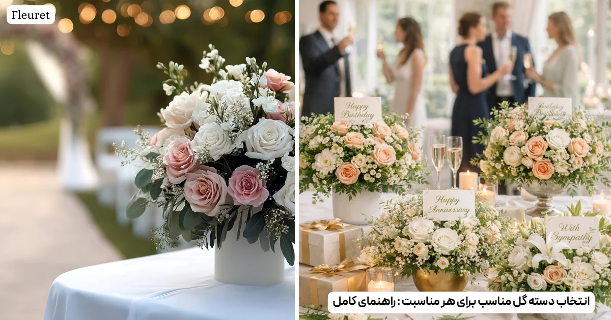 انتخاب دسته گل مناسب برای هر مناسبت راهنمای کامل